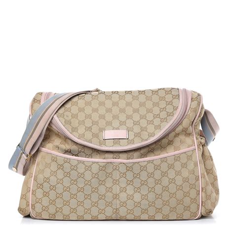 gucci baby changing bag pink|authentic gucci diaper bag.